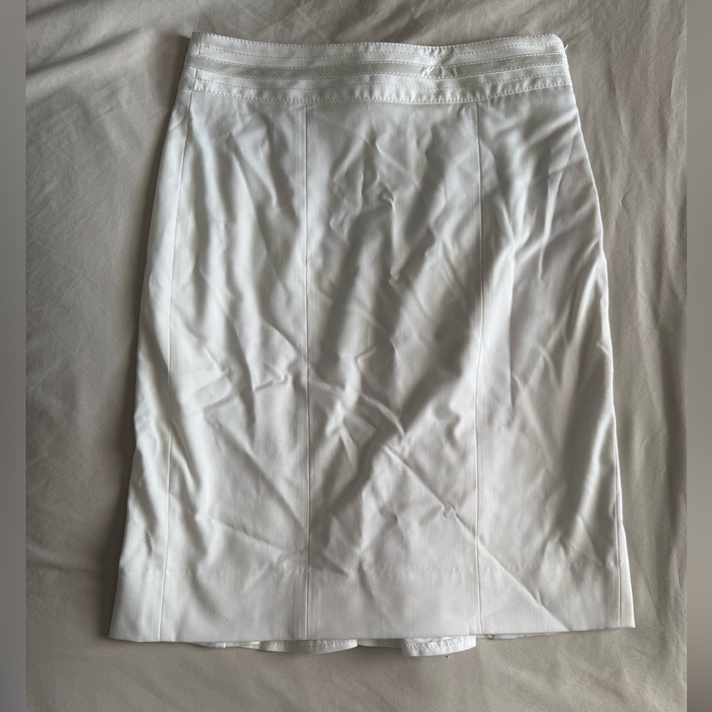White House Black Market Pencil Skirt with Ruffle Detail
